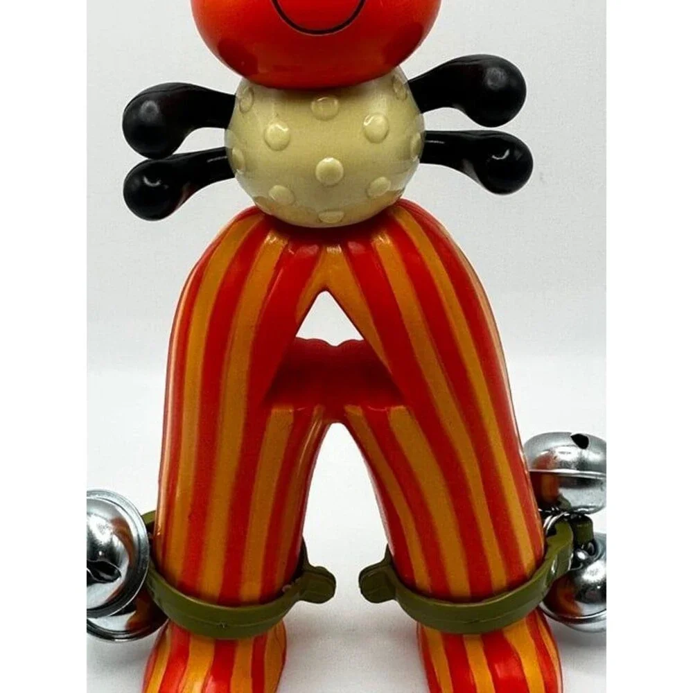 Cheerful Ladybug Toy with Jingle Bells and Striped Legs